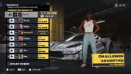 The wager system for races (Image via Need for Speed Unbound)